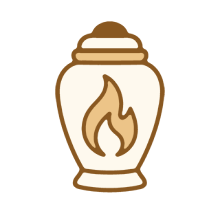 Feuerbestattung (© KI generiertes Icon) Feuerbestattung
